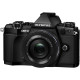 Цифровая системная фотокамера OLYMPUS E-M5 Mark II Pancake Zoom 14-42 Kit Black/Black